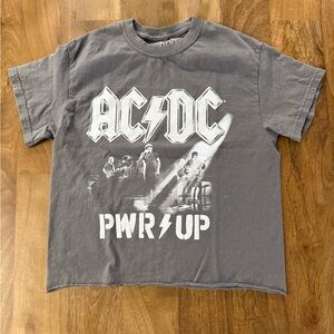 AC/DC PWR UP Cropped Tshirt
